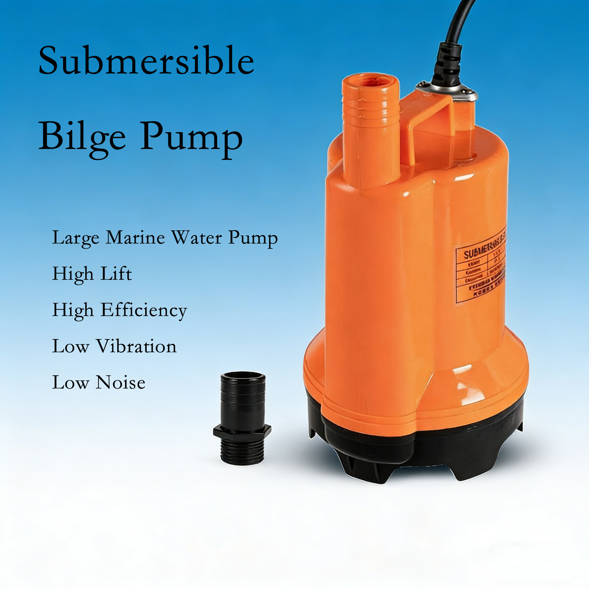 Fishing Boat Bilge Pump - Pompa wodna zanurzeniowa 12V DC, pompa
