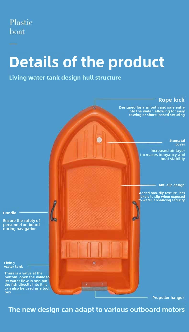 Łódź PE 2.3-4.3m dla 2-8 osób, – Fishing Boat Outboard Motor recenzja i cena